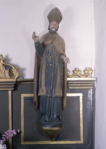 Statue (petite nature) : saint évêque