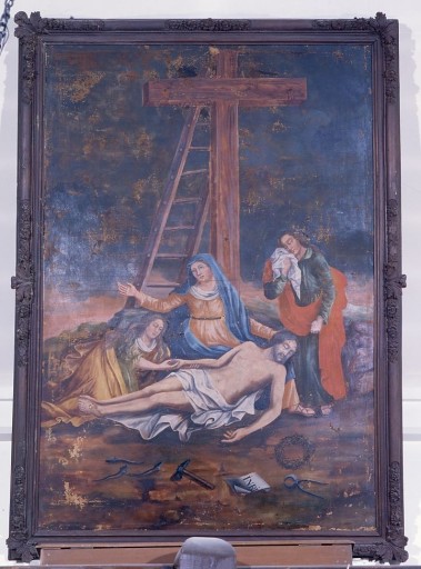 Vue générale de la toile et son cadre. - (c) Région Nouvelle-Aquitaine, Inventaire général du patrimoine culturel