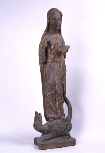 Statue : sainte Marguerite d'Antioche