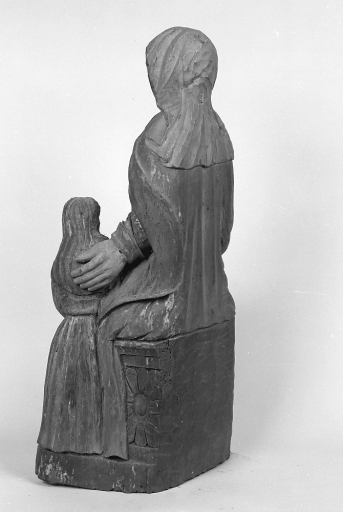 Groupe sculpté : Education de la Vierge