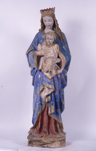 Statue : Vierge à l'Enfant couronnée