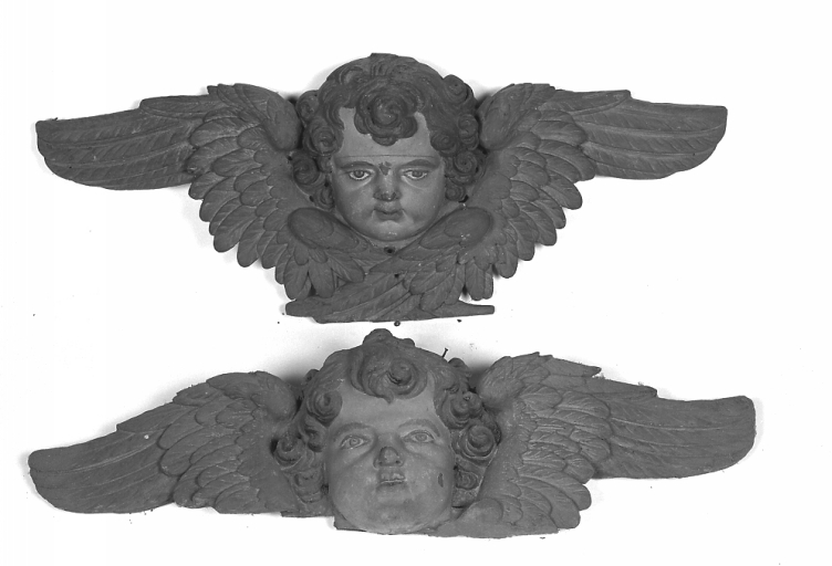 2 hauts-reliefs : anges