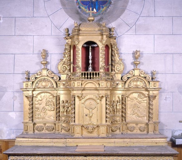 Vue générale du tabernacle et de l'exposition.
