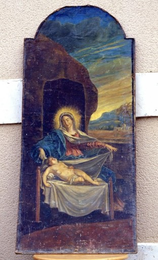 Le sommeil de l'enfant Jésus : vue générale.