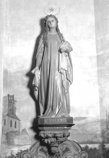 Statue de sainte Valérie, vue d'ensemble.