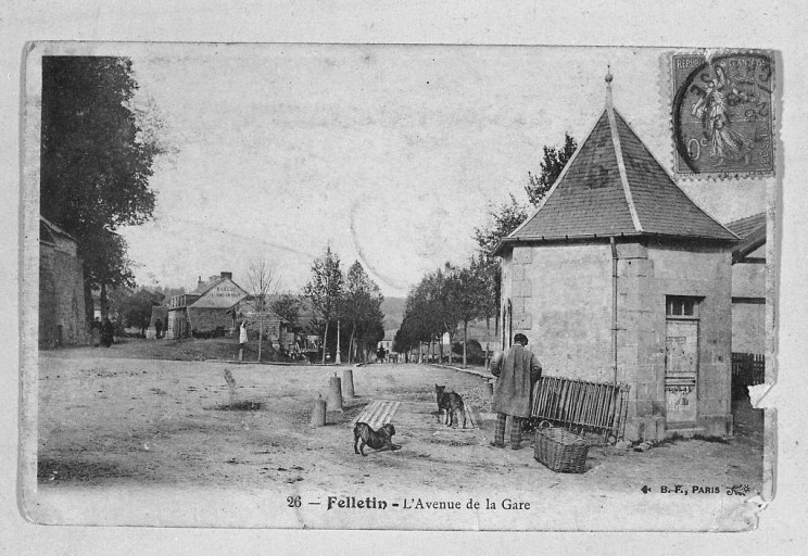 Vue du poids public au début du 20e siècle.