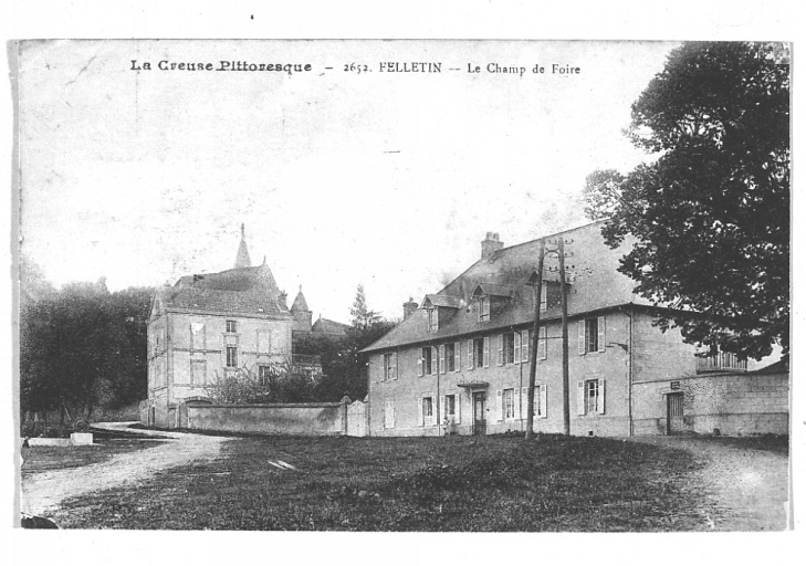 Vue d'ensemble de la gendarmerie vers 1910.