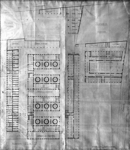Plan de l'usine du Mas-Loubier (rez-de-chaussée).