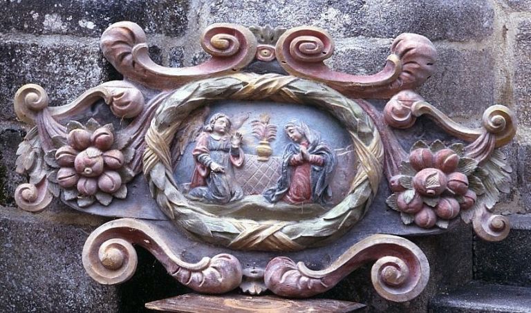 Bas-relief de l'Annonciation. - (c) Région Nouvelle-Aquitaine, Inventaire général du patrimoine culturel