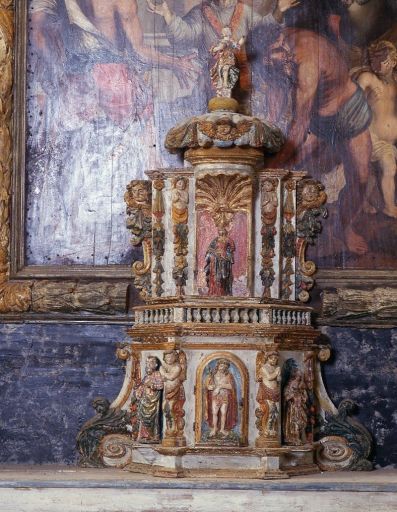 Tabernacle et exposition après restauration.