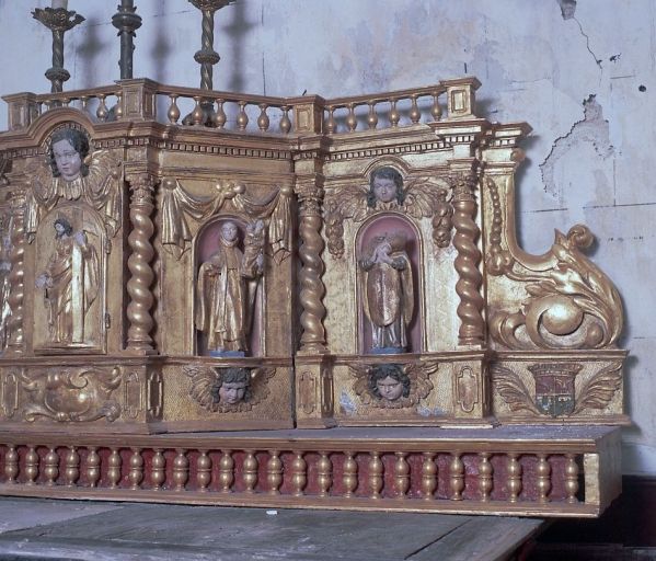 Détail de l'aile droite du tabernacle. - (c) Région Nouvelle-Aquitaine, Inventaire général du patrimoine culturel