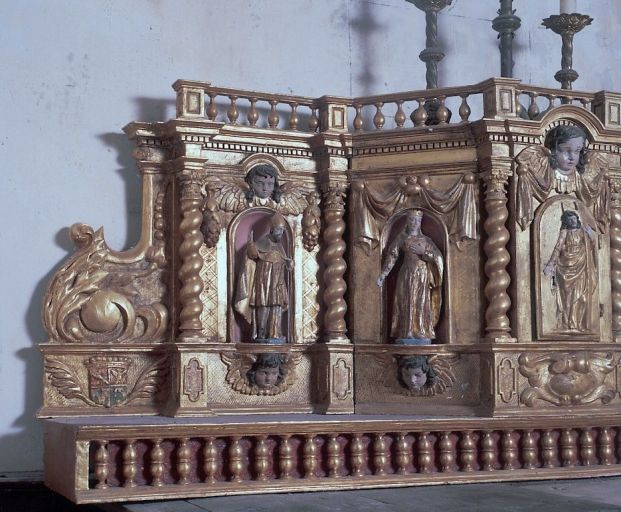 Détail de l'aile gauche du tabernacle. - (c) Région Nouvelle-Aquitaine, Inventaire général du patrimoine culturel