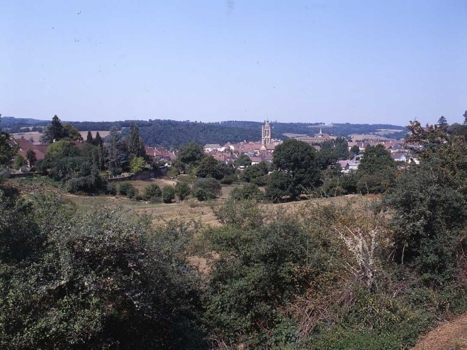 Vue d'ensemble depuis l'est, prise depuis le chemin de la Font à L'Anel.