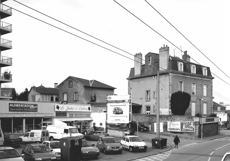 Façades postérieures des ateliers, vues depuis la rue de la Mauvendière.