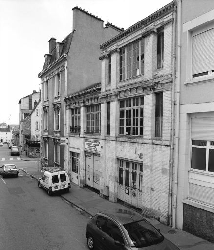 Façade antérieure de l'atelier, vu du nord-ouest.
