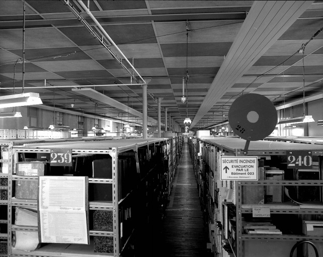Vue générale de l'aile sud des ateliers, depuis l'extrémité nord.