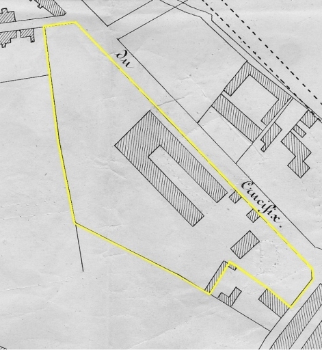 Plan masse partiel des ateliers de l'usine de porcelaine Haviland en 1864.