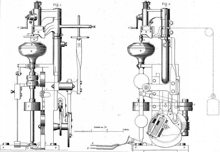 'Machine automatique à fabriquer les assiettes en porcelaine, par M. Faure'. Perfectionnements apportés à la machine à mouler et calibrer par P. Faure pour la mécanisation de la fabrication des assiettes.