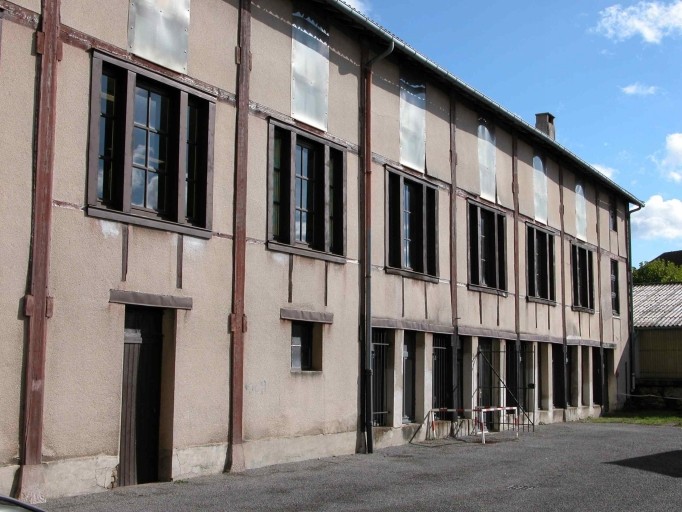 Façade sud-ouest de l'ancien bâtiment des fours.