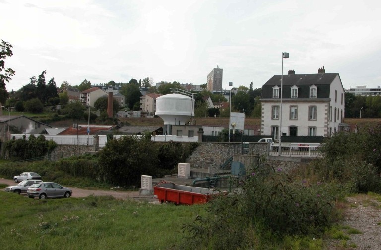 Le site de la blanchisserie vu du sud-est.