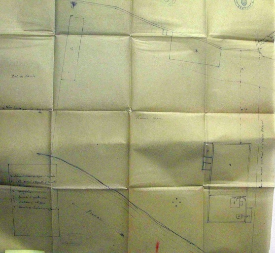 Plan masse de l'usine projetée en 1922.
