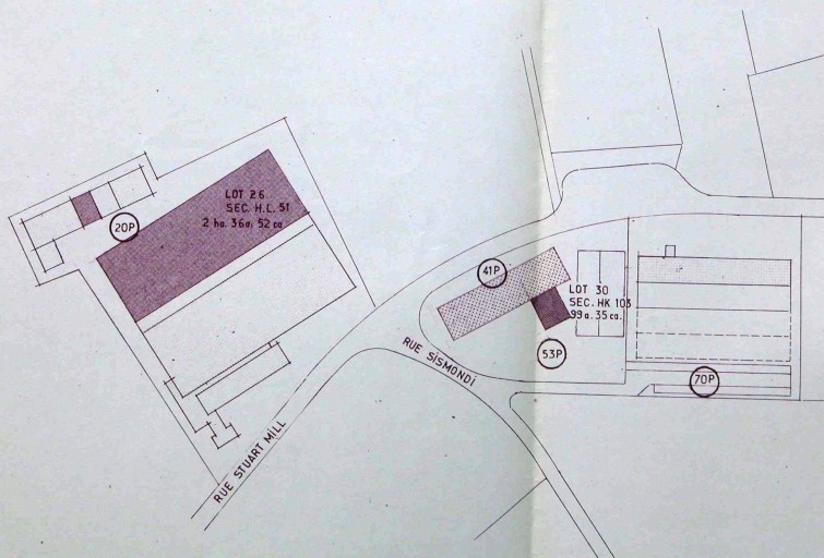 Plan de situation de l'usine pour la construction de l'usine 2 en 1973 : 'C.E.C. - Usine de Limoges - Magré - Plan de situation et de masse'.