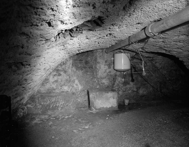 Vue partielle de la cave.