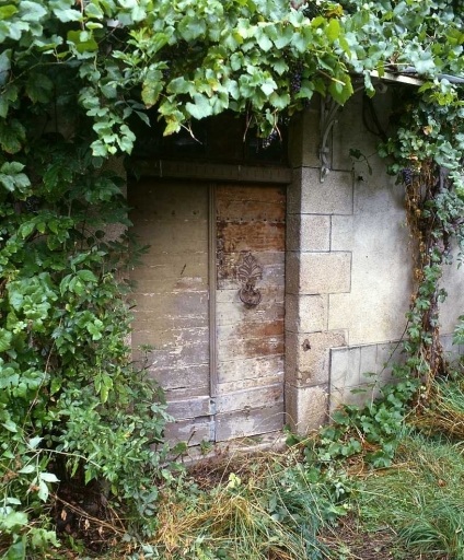 Elévation postérieure donnant sur le jardin. Vue de la porte d'entrée.