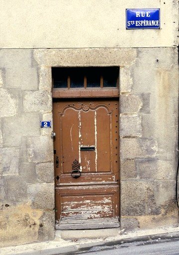 Vue de la porte.