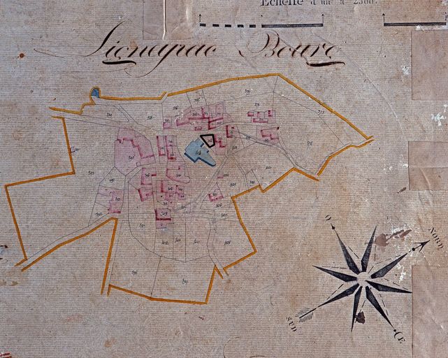 Extrait du plan cadastral de 1832, section A1 n°415.