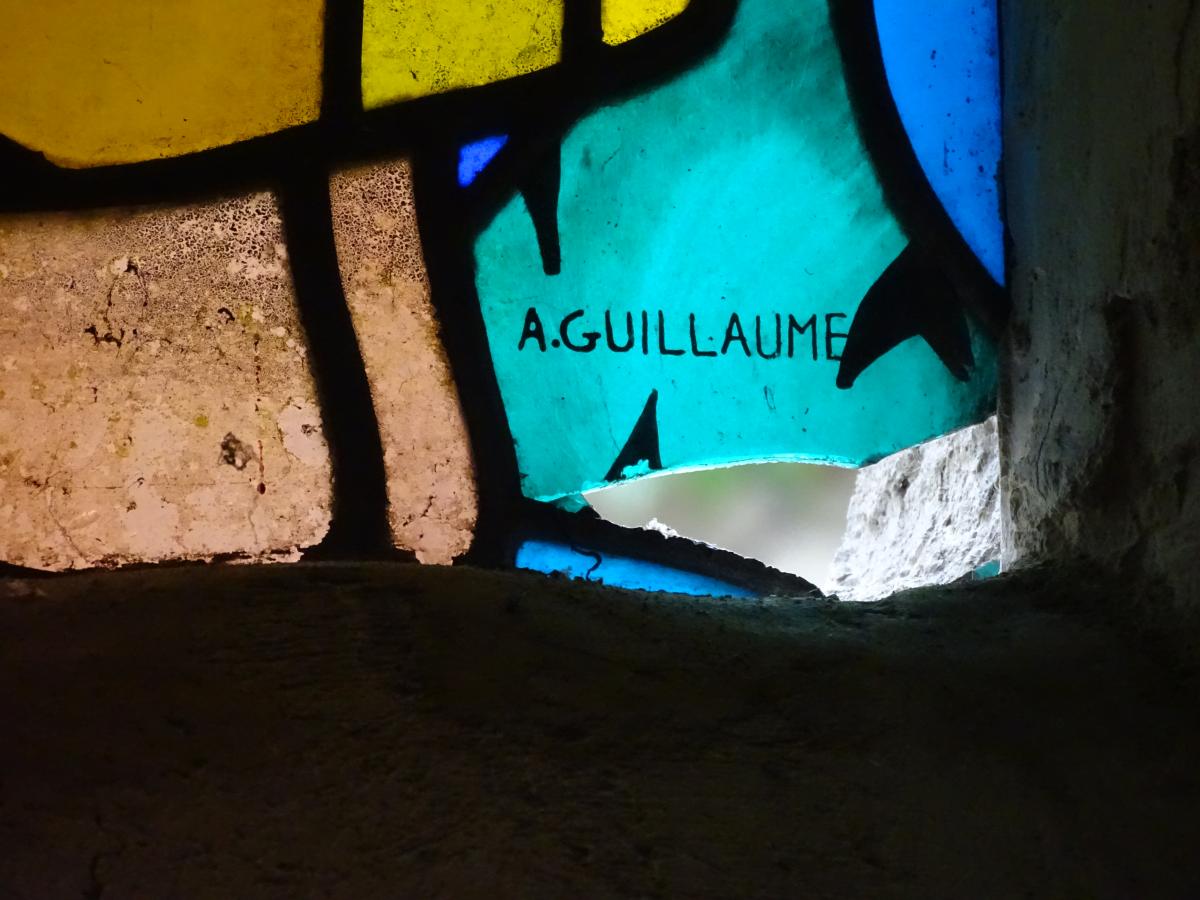 Verrière de saint Martin : détail.