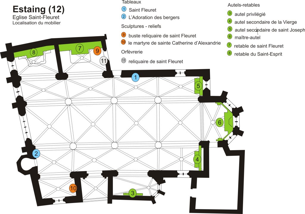 Le mobilier de l'église paroissiale