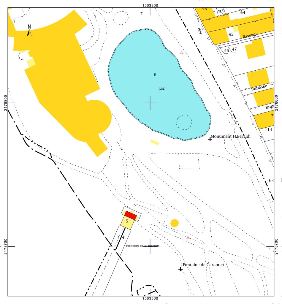 Plan de situation AL 01 5 (sur fond de plan cadastral DGFiP, 2016).