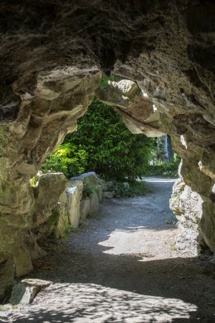 Vue intérieure de la grotte.