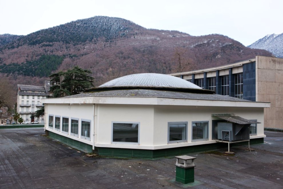 Couverture de l'atrium, vue du toit-terrasse.