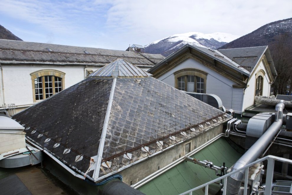 Vue des deux pavillons situés immédiatement au sud du vaisseau des pas perdus.