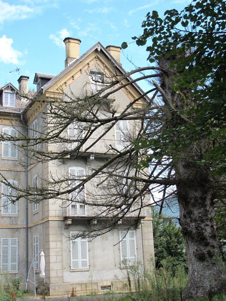 Vue d'ensemble de l'avant-corps est de la façade.