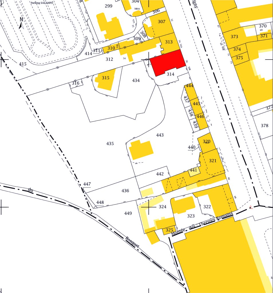 Plan de situation AI 01 314 (sur fond de plan cadastral DGFiP, 2017).