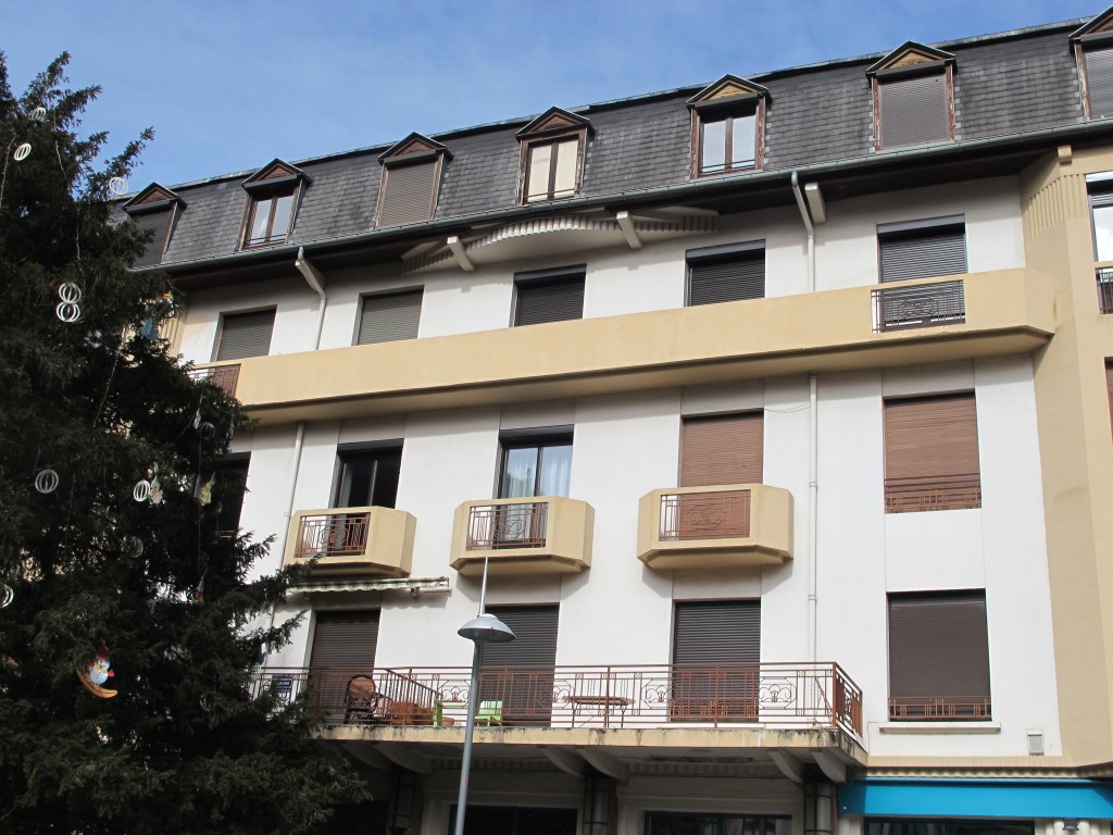 Vue des différents balcons de la façade sud.