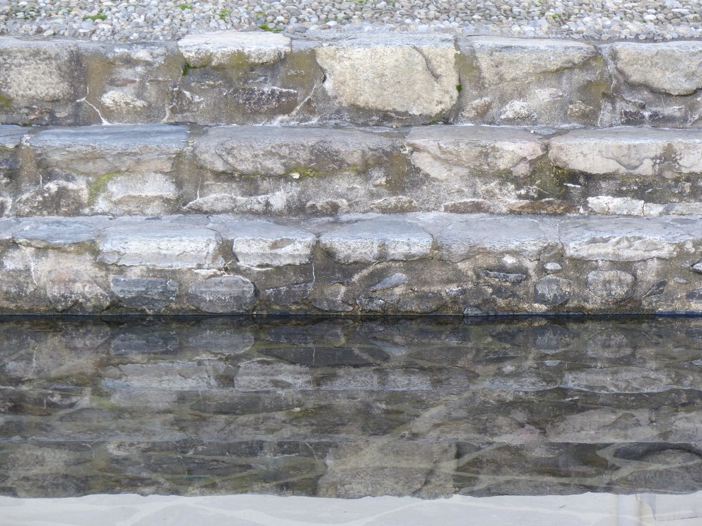 Détail d'un des gradins.