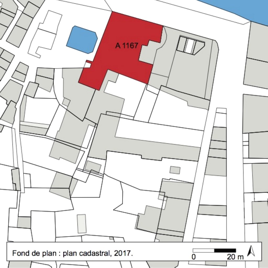 Extrait du plan cadastral.