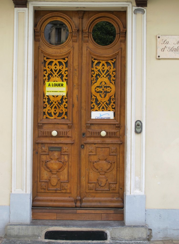 Vue d'ensemble de la porte.