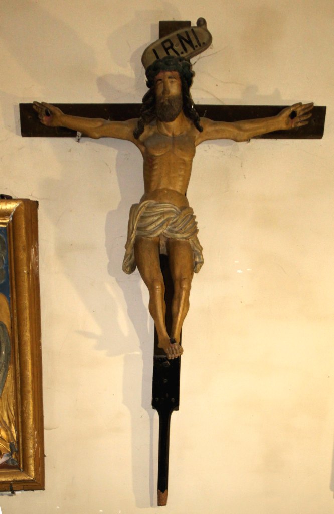 Croix de procession : Christ en croix
