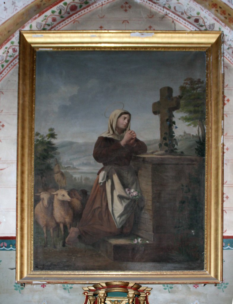 Tableau : Sainte Germaine de Pibrac en prière