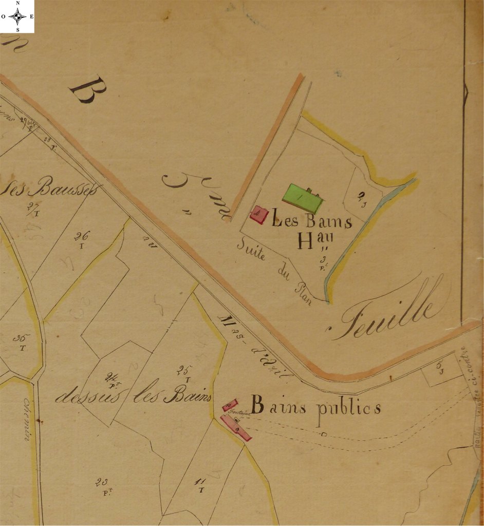 Extrait du cadastre de 1829 (D1 1).