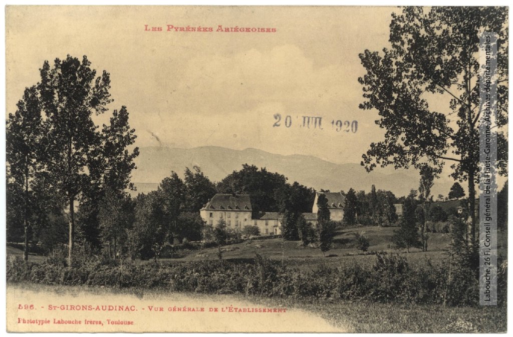 Vue générale de l'établissement (carte postale).