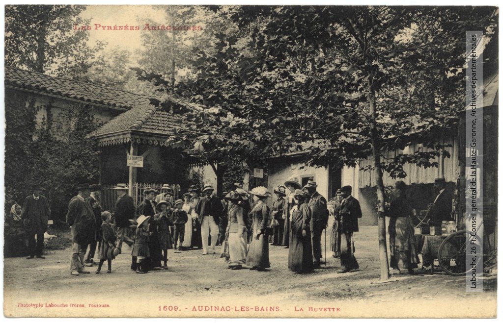 La buvette (carte postale).
