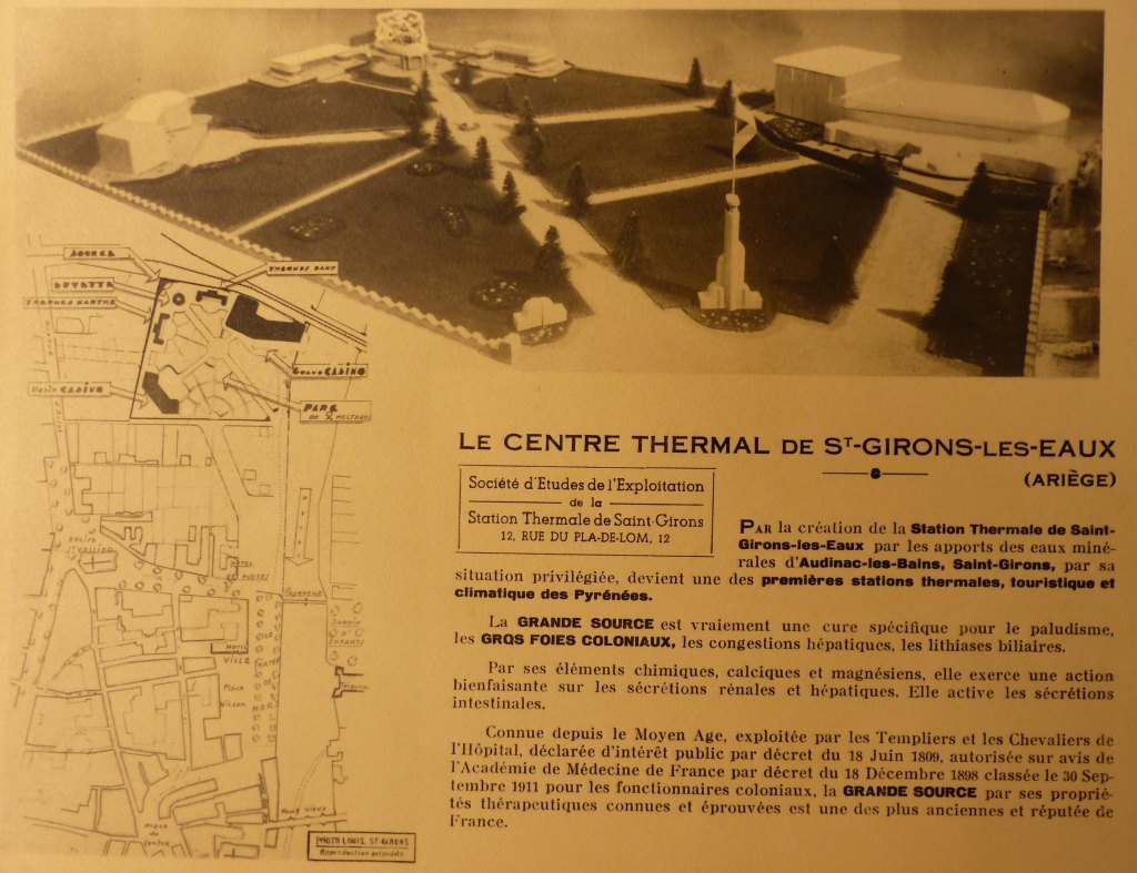 Le centre thermal de Saint-Girons-les-Eaux.