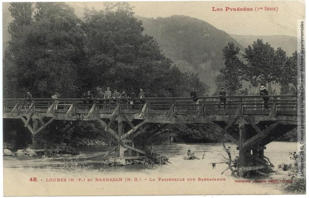 Loures et Barbazan : la passerelle sur Barbazanne.