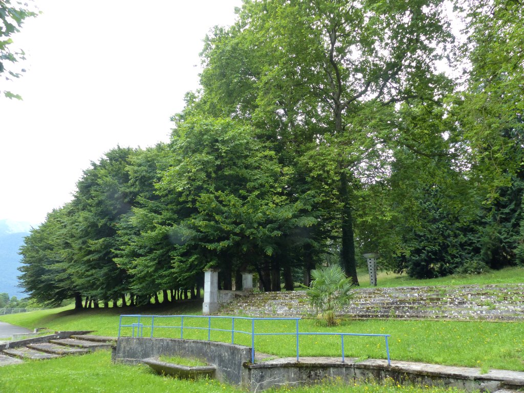 Le parc thermal vue depuis le nord-ouest.
